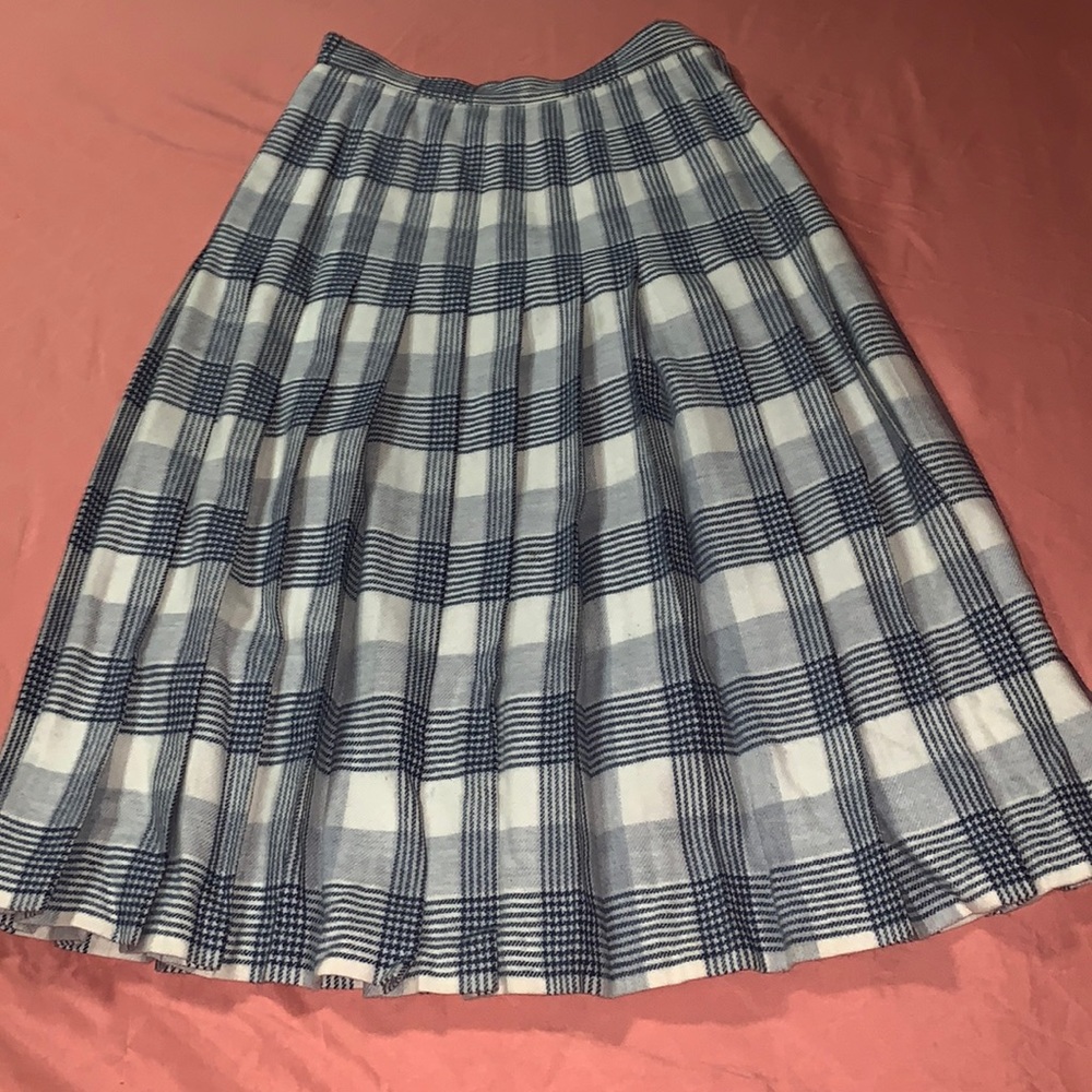 Vintage Petite Pendleton Wool Pleated Skirt Size 6 Beautiful